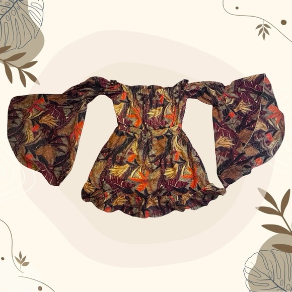 Live 4 Truth Multicolor Boho Chic Bell Sleeve Blouse - Picture 2 of 5